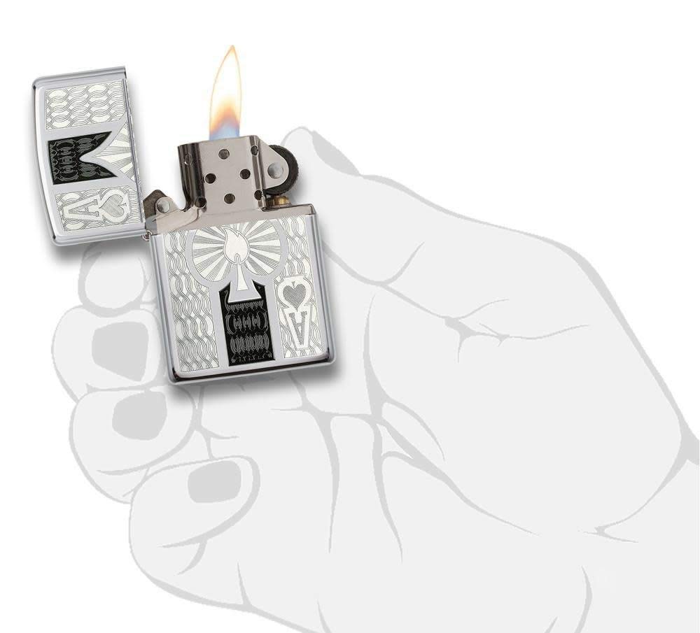 ZIPPO Ace Lighters High Polish Chrome Ace [Used]