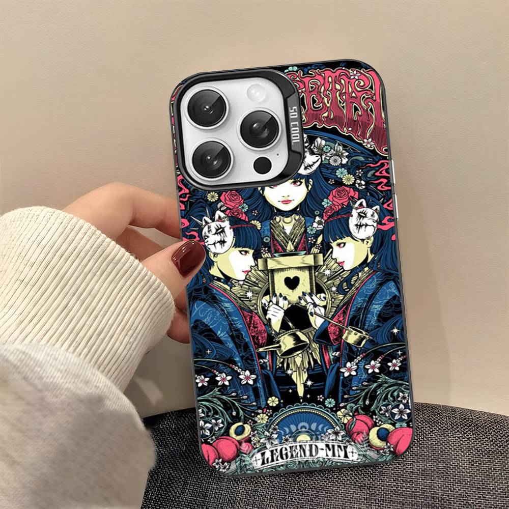 Japanese B-BABYMETAL Band Phone Case For IPhone 17 Air 16 15 14 13 12 11 Pro Max Color Hard Cover