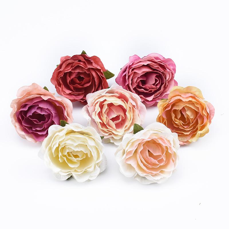 10/30pcs Artificial Flowers Silk Rose peony Wedding bridal bouquet Outdoor Garden Home vase Wreaths Holiday Party Diy gift Decor