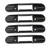 ABS Plastic Kayak Paddle Clip Universal Ship Boat Paddle Holder Accessory with Screws Black