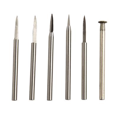 Engraving and Grinding Tool Set 6Pcs Wood Carving Drill Bits Compatible with Most For Rotary Equipment On the Market