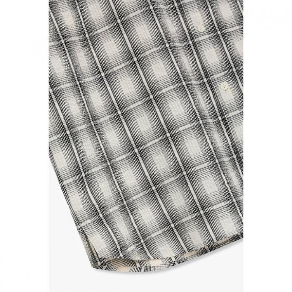 Studio Tomboy Ombre Check Seersucker Shirt  91m6221222 