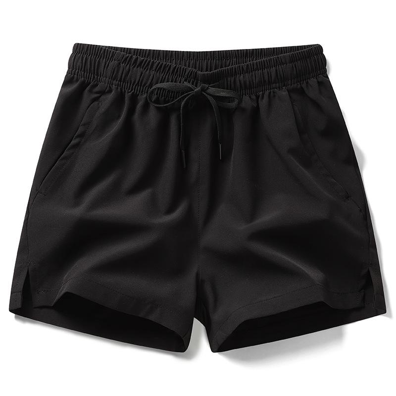 Men's Ice Silk Summer Shorts: Thin, Quick-Dry, Breathable, Casual Sports & Running Training Pants with Slits