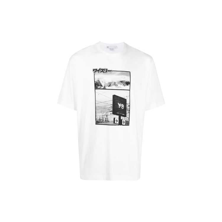 Y-3 Zine Page-1 Tee White Men Tops HB3347