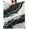 Agate Glitter Glam #16 (Faux Glitter) #gem #decor #art Throw Blanket Plush Soft Thin Blankets For Bed Blankets