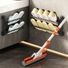 Wall Mounted Folding Shoe Rack 2 Tiers Space Saving Designs for Bathroom and Entryway Without Drilling Required