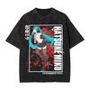 Hatsune Miku Logo Accessories Washed T Shirt Men Women Streetwear Hip Hop T-Shirt Printed Tees Tops Short Sleeve