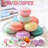 Mini Portable Earring Ring Storage Case Small Plastic Jewelry Organizer Box Cute Macaron Shaped Jewelry Box for Girls Gift