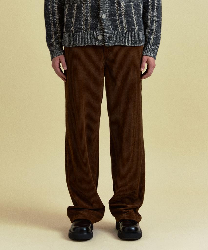PLAC Corduroy Wide Pants M90 Rinse Brown