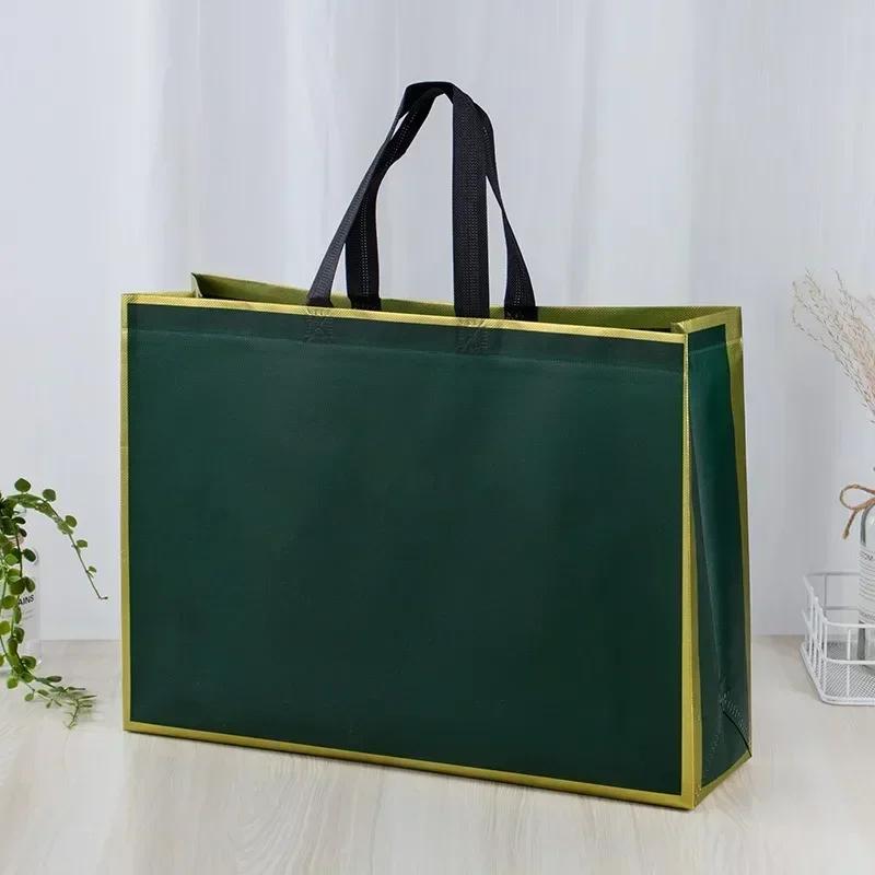 10pcs Coated Non-woven Fabric Bag Clothing Nonwovens Pack Handbag Environmentally Friendly Gift Shopping Packaging Pouch