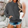 Women's Long Sleeve Oversized  Oversized Drop Shoulder Sleeves Women's Hooded Plush Sweatshirt