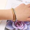 Custom Stainless Steel Starry Bangle Bracelet Women Tarnish Free Titanium Steel Luxury European Style Jewelry