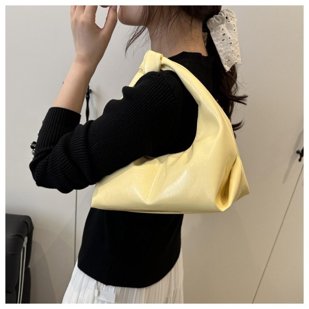 Dumpling Clutch Bags Solid Color Women Handbags Stylish Armpit Bags  Daily