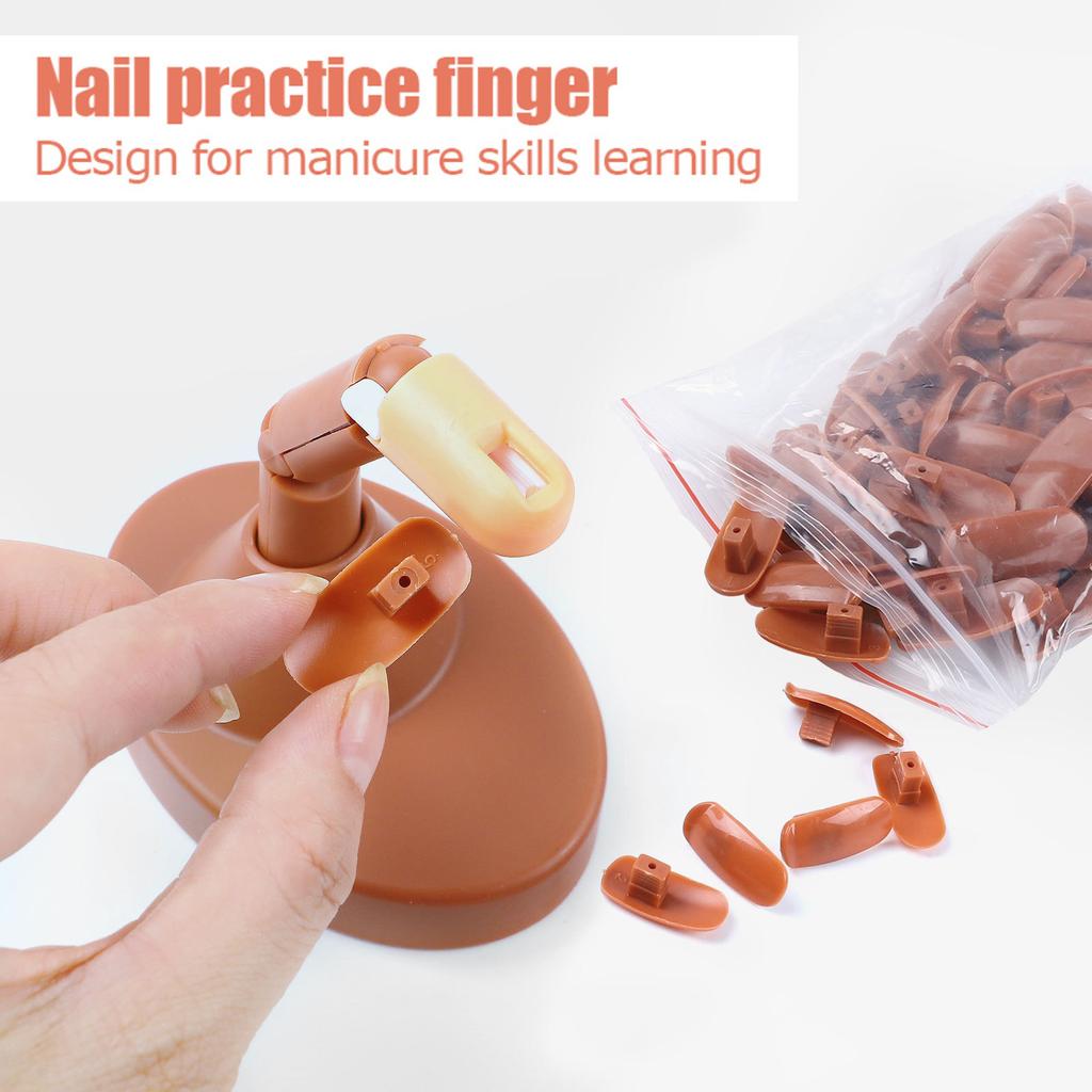 Manicure Joint Finger Mechanical Nail Set For Beginners To Practice Activities With Base To Practice Nails