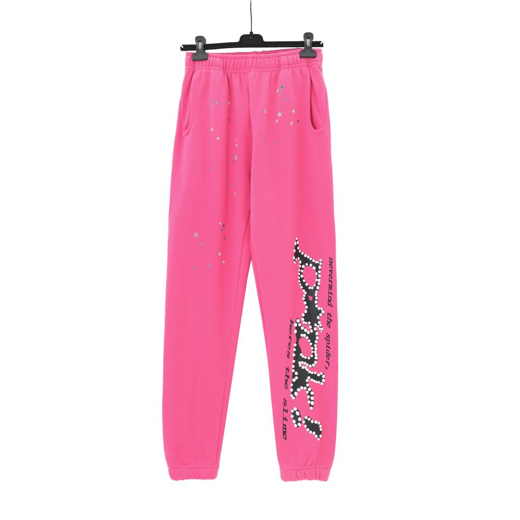 Marchio trendy americano Sp5der-555-555 felpa con stampa a stella set pantaloni produttori all'ingrosso uomo e donna