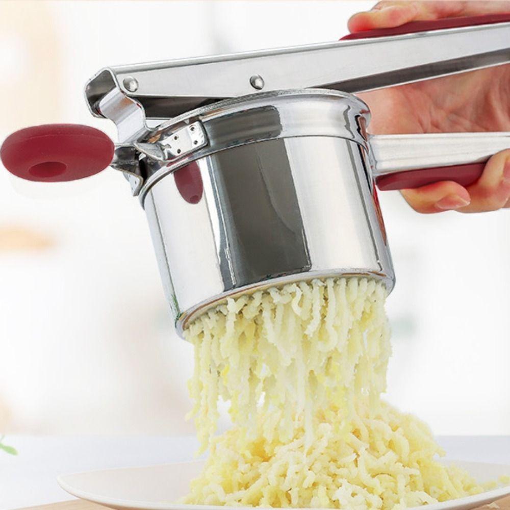 Hand Press Juice Squeezer Stainless Steel Spaghetti Presser Durable Potato Masher  Baking