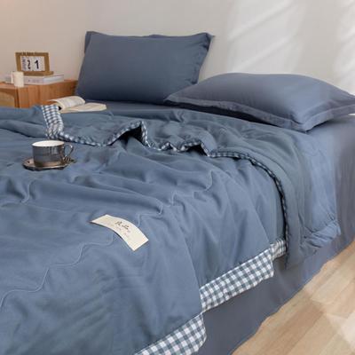 Summer Air Conditioning Washed Cotton Cover Blanket Machine Washable Double Cooling Quilt Core Double-Sided Extra Large Quilt