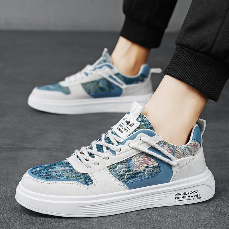 

Дизайнерская мужская обувь, студенческие спортивные туфли на плоской подошве, подростковая модная обувь из парусины с мягкой подошвой 44