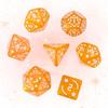 7PCS New Acrylic Star Dice Set D4 D6 D8 D10 D12 D20 8 Colors Dice For Table Games Polyhedral Table Games Dice Gift