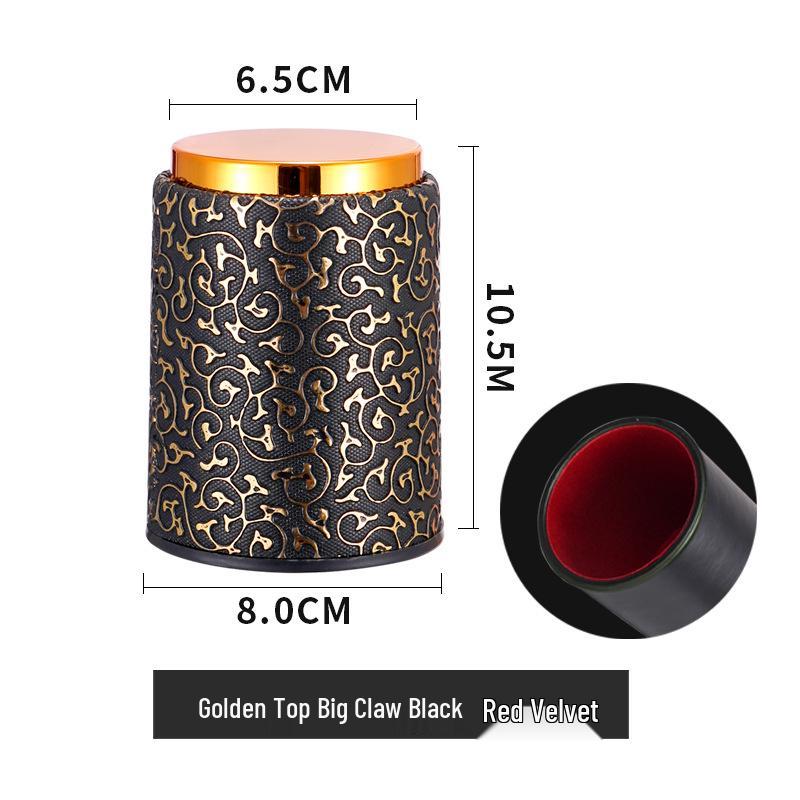 Goldener Plüsch-Stiller Leder-Würfelbecher für Bars & Kneipen