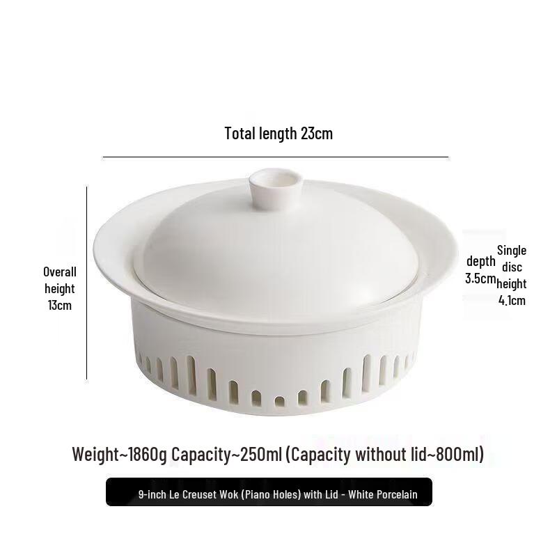 Huei Huang Premium White Porcelain Rechaud Dish Set