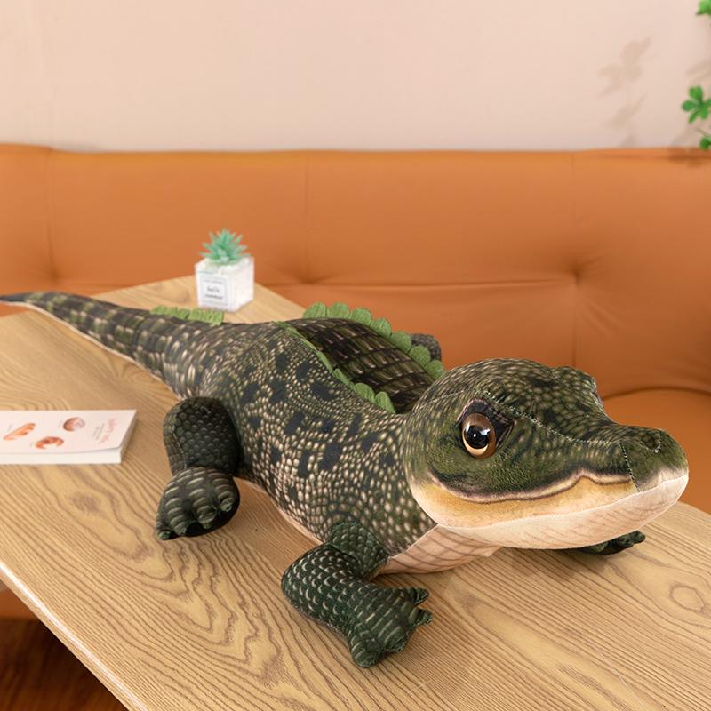 

Реалістична велика плюшева іграшка-крокодил - Подушка для обіймів, Подарунок для дітей, Декор для дому 92 cm, 600 g