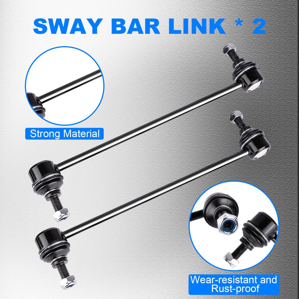 K80296 Sway Bar Link Front, Stabilizer Bar Link Compatible with Ford for Escape, for Mercury for Mariner, for Mitsubishi