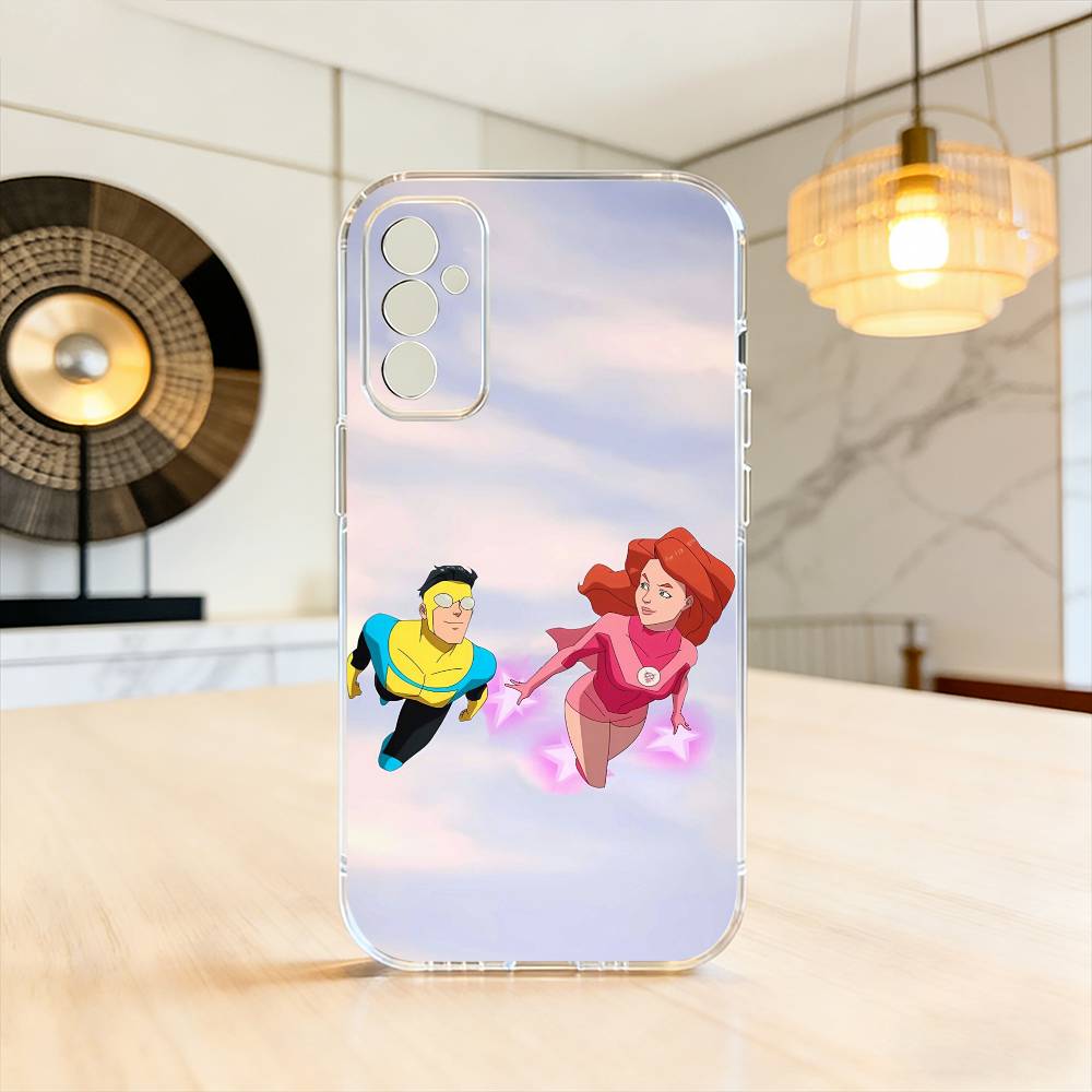 Cartoon I-Invincible  Phone Case For SamsungA10,12,20,21S,30,31,40,50,51,52,70,71 Transparent Cover Samsung a514g