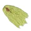 Doll Long Wig Soft Silk Mesh Cloth Simulated Scalp Flat Bang Green Artificial Hair for Ball Jointed