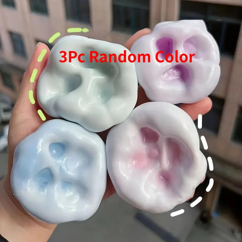 1Pc Squishy Fluid Ice Skin Jelly Ball Squeeze Toy Kids Adult Soft Pinch Pop Fidget Toys Party Gift Novel Entertainment Games