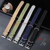 Fashion Ribbed Nylon Watchband Replacement Bracelet Men Women Nylon Watch Band With Silver Pin Buckle 20mm 22mm Universal Strap