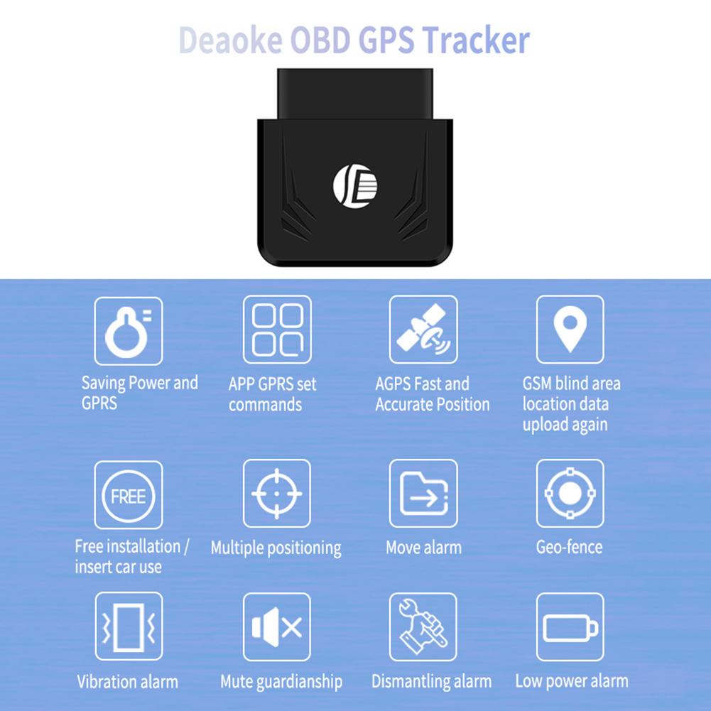 TK306 OBD GPS Tracker Car Truck GSM Vehicle Tracking Device OBD2 16Pin Locator