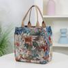 Thick Fabric with Floral Pattern, Handbag, Lunch Bag, Lunch Box Storage Bag, Portable Shopping Bag, Everyday Miscellaneous Bag