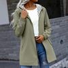 Womens Lightweight Hooded Jacket Long Sleeve Outdoor Waterproof Running Sports Windbreaker Coat