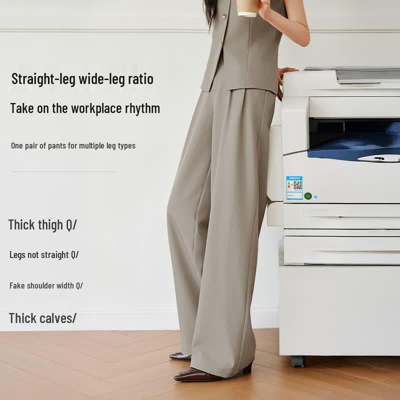 Women's Old Money Style Commuter Wide-Leg Suit Pants