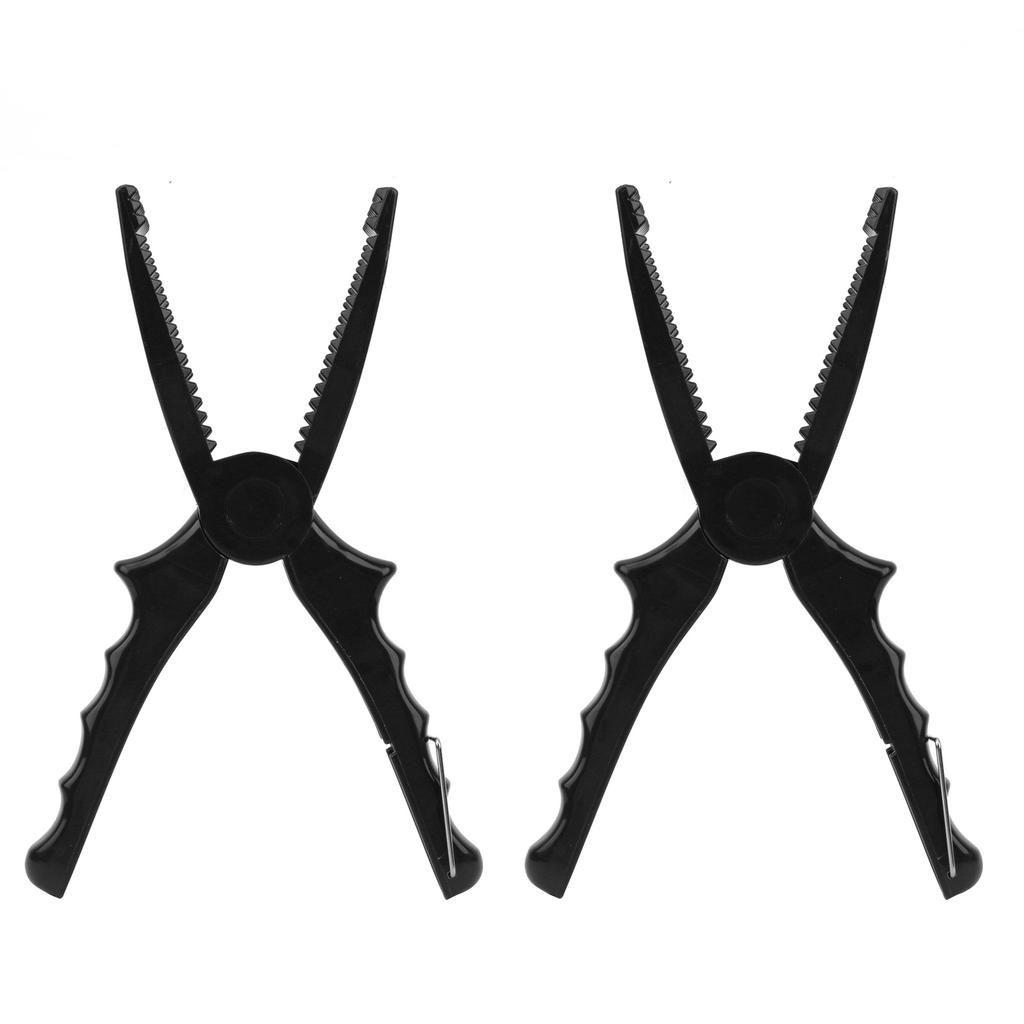 Fishing Pliers ABS Fish Clamp Grip Catch Release Tool Fish Body Holder Tongs ScissorsBlack