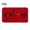 Christmas Bathroom Door Rug Mat, Festive Entrance Rug, 35" x 24" Non-Slip Washable Indoor Floor Mat Welcome Water Absorbent for Kitchen Holiday