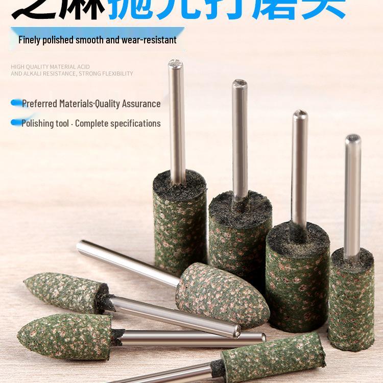 Sesame Rubber Grinding & Polishing Head for Deburring Jade and Metal