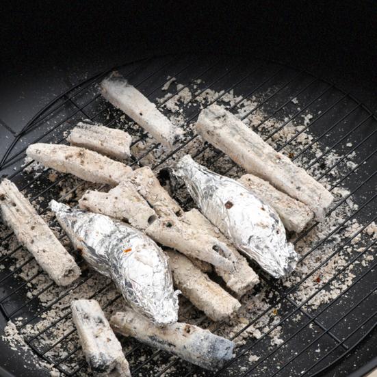 Round Firepit with Carbon Mesh Indoor Outdoor Backyard Balcony Patio Charcoal Burner Portable Detachable Brazier Heavy Duty Household Stove