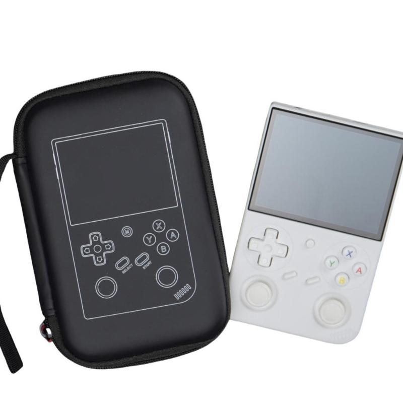 Protective Bag Shockproof Storage Organizers Pouch Large Capacity and Screen Protector Suitable for RG35XX Game Console
