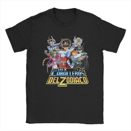 Knights Of The Zodiac Japanese Anime T Shirts 100% Cotton  T-Shirt Crewneck Saints Seiya Tee Shirt Short Sleeve Clothes Birthday