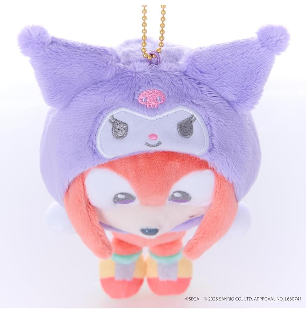 SONIC & FRIENDS × Sanrio Characters Mascot 6 Set SEGA JAPAN NEW