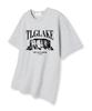 TI.GLAKE Cliff Oversized Short Sleeve T-Shirt Light Grey