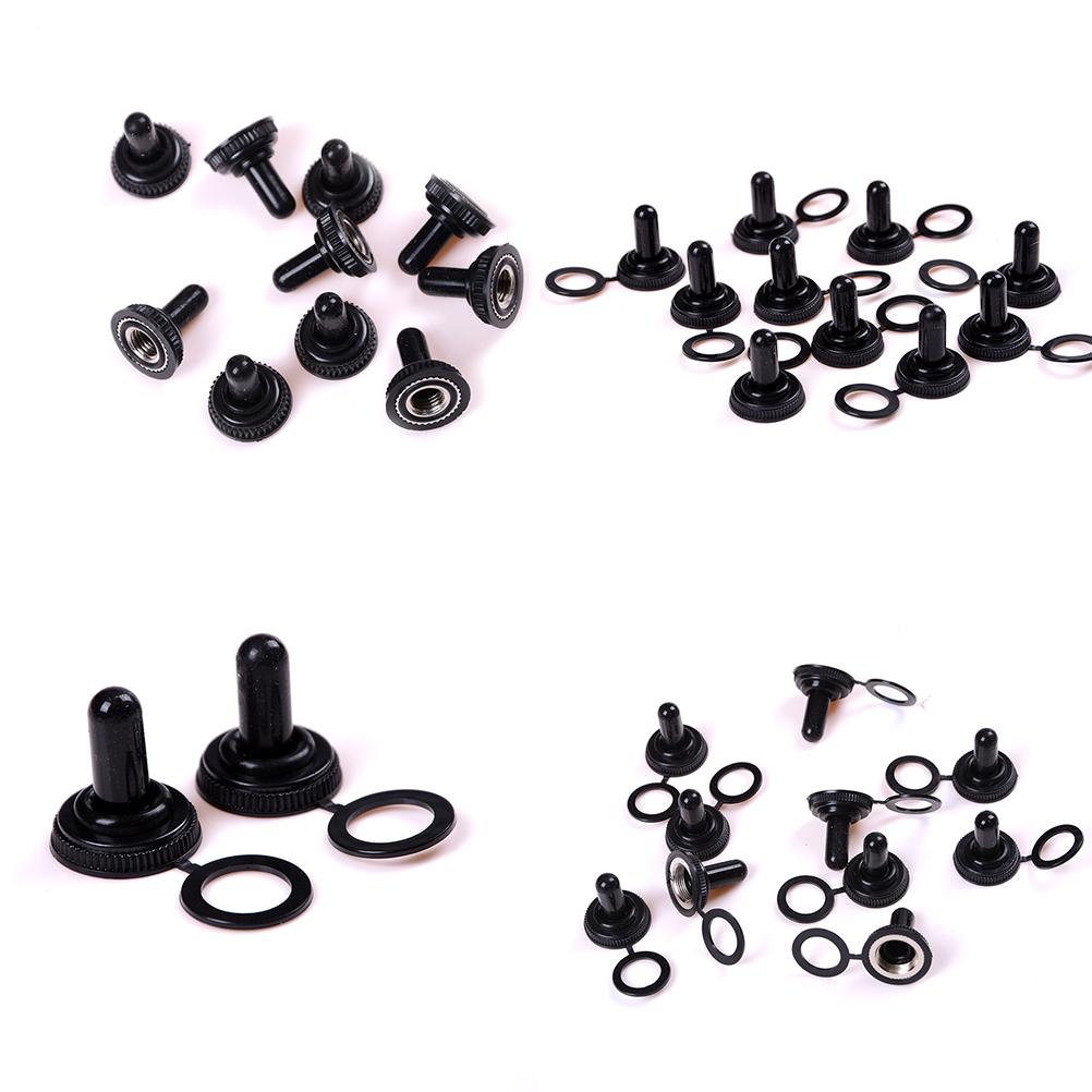 10Pcs 12Mm Dia Toggle Switch Waterproof Rubber Cover Cap Waterproof Boot Cap