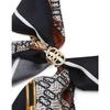 Daks Silk Triangle Scarf   Ring Set Navy Dd Logo Dcsc6f390n2