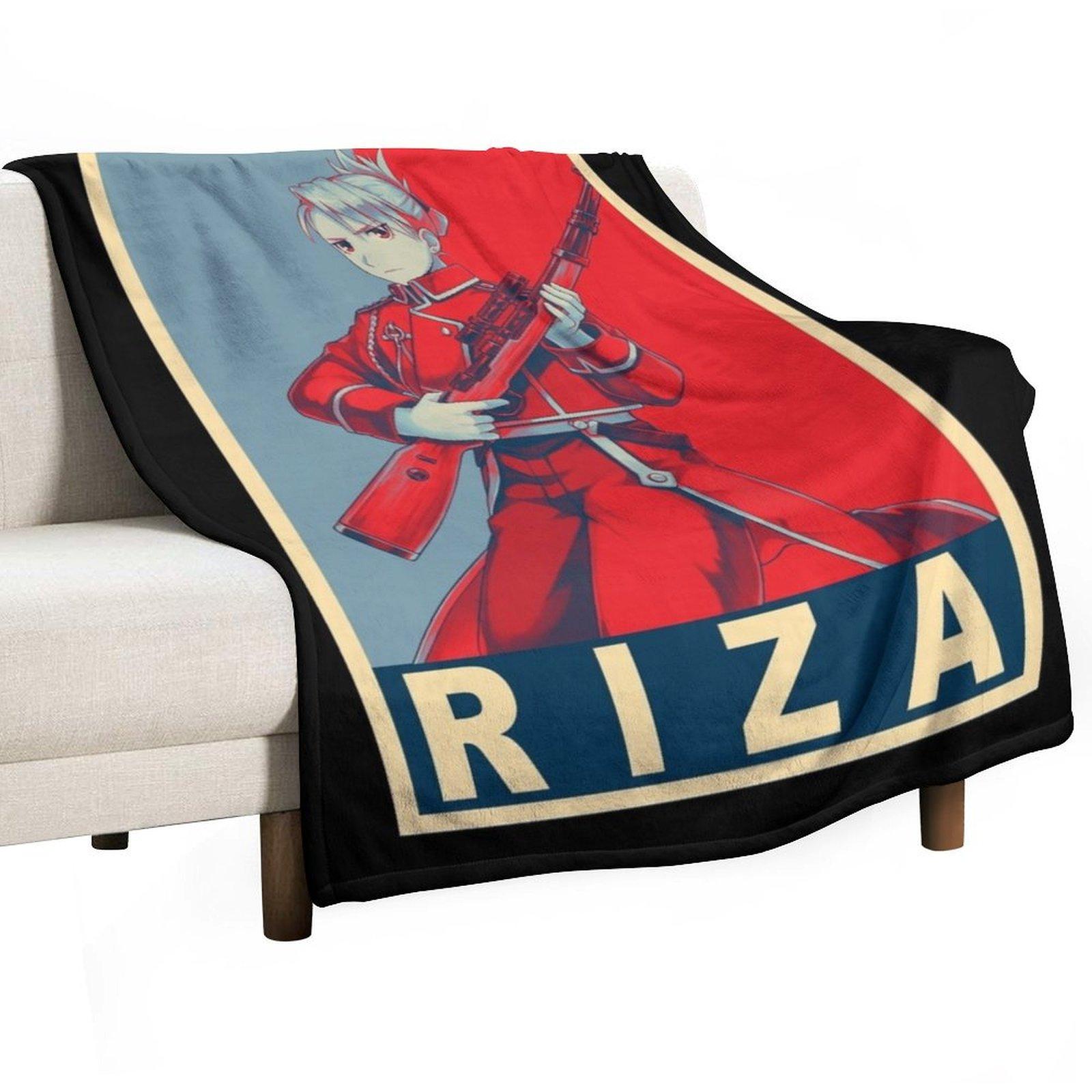 Хоукай Риза - Постер Плед Ретро Теплый среда Термоодеяла 30x40in