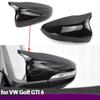 1 Pair Rear View Side Case Trim Sport Style Car Rearview Mirror Caps For Volkswagen VW Golf 6 MK6 GTI 2009-2014