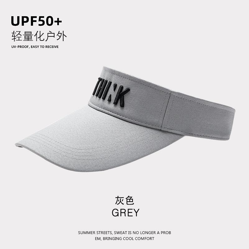 Empty cap men's and women's summer versatile letter embroidery topless baseball cap tide outdoor sports sun hat