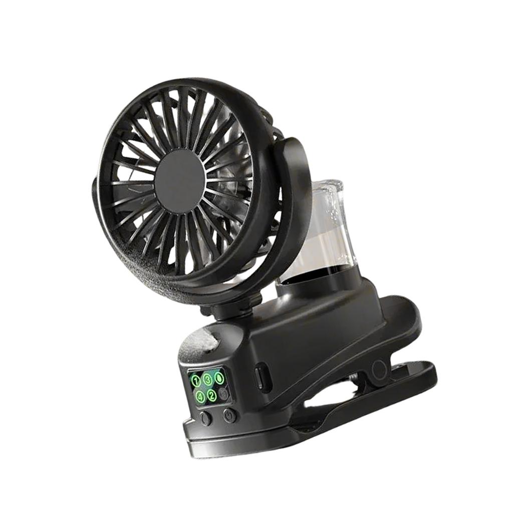 Practical Small Desktop Fan Clip On Fan Office Fan 4 Speed Setting Air Cooling Fan ABS Texture Suitable for Cooling
