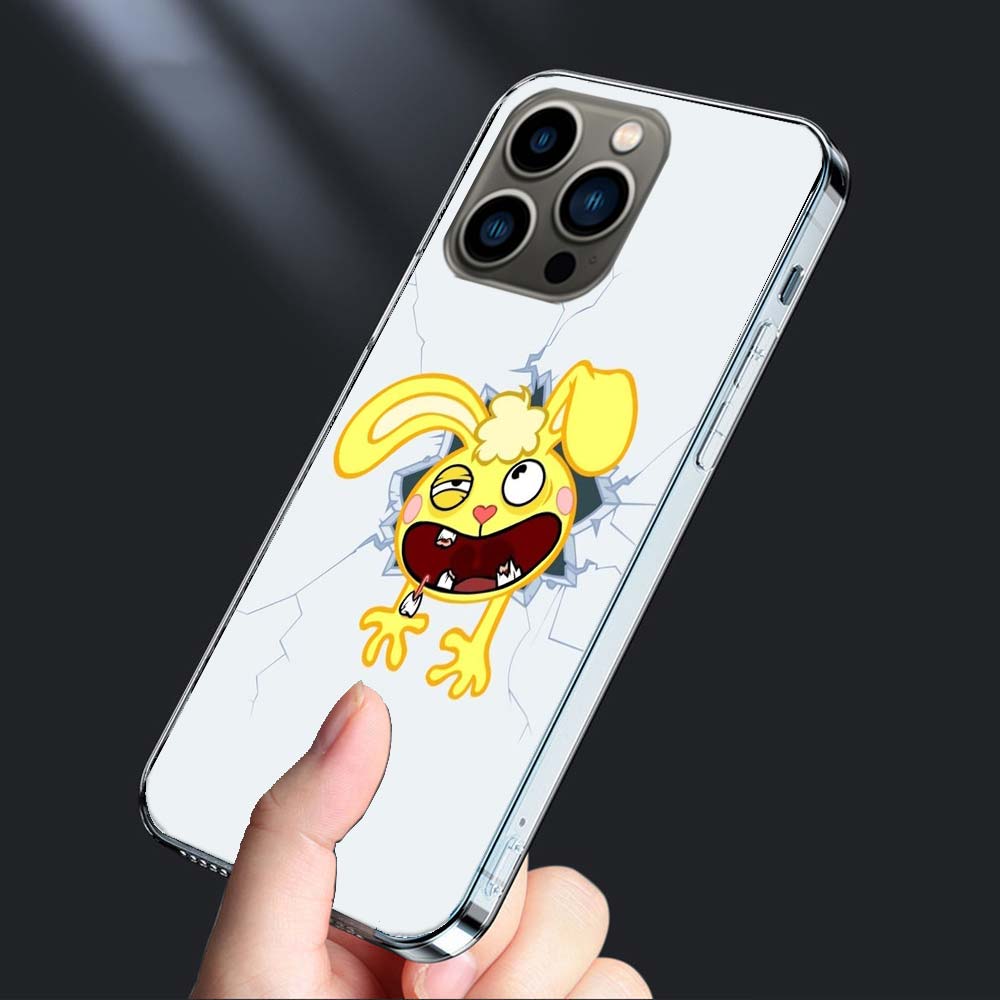 Happy Tree Friends Phone Case For Iphone 16E 15 Pro 14 Plus 17E 16 17 Pro Max Air 11 12 13 Mini Shockproof Capa Cute Cover TP